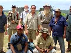 Pest survey team - Australian scientists and BSI staff
